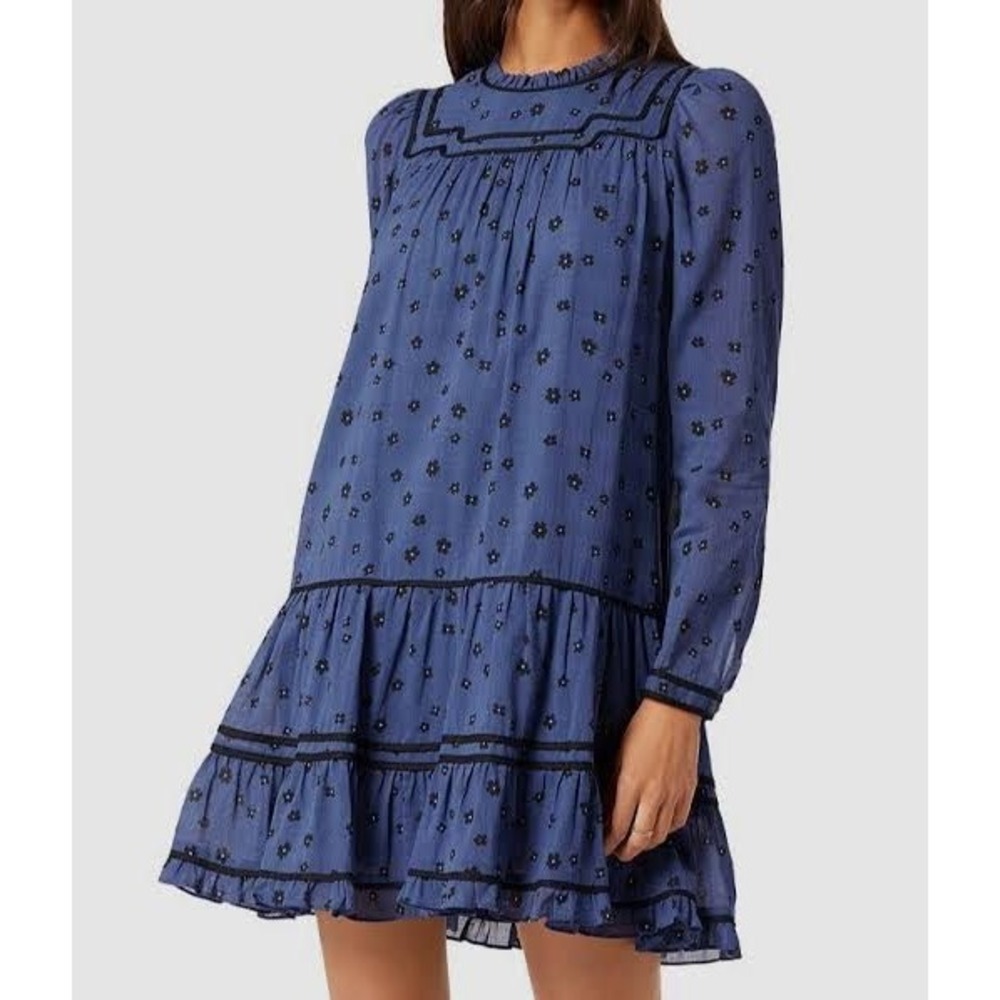 Joie Long Sleeve Bessin Babydoll Dress‎